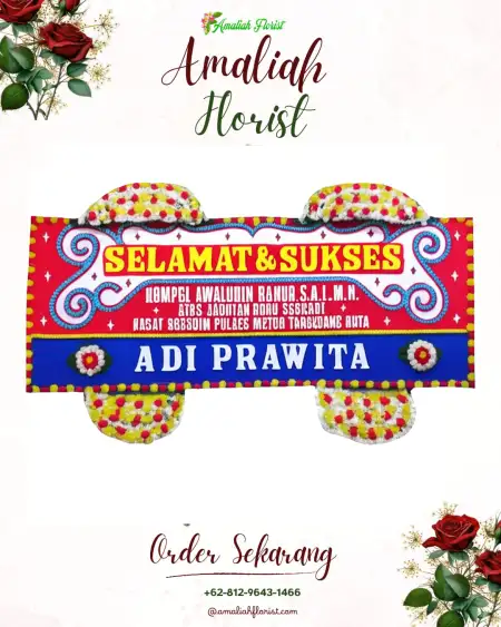 Papan Bunga Ucapan Selamat Parwata